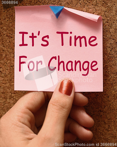 Image of Its Time For Change Note Means Revise Reset Or Transform
