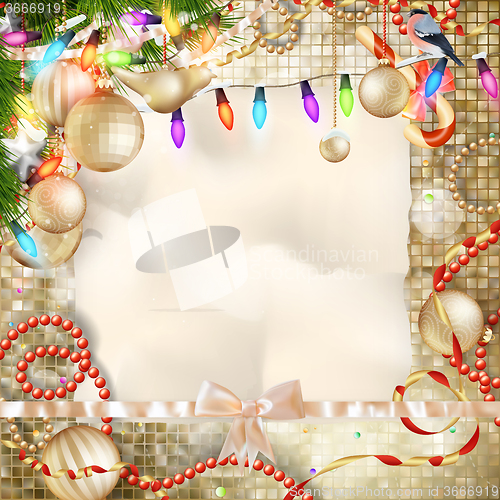 Image of Christmas decoration. EPS 10