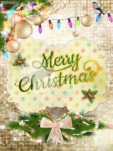 Image of Christmas decoration. EPS 10