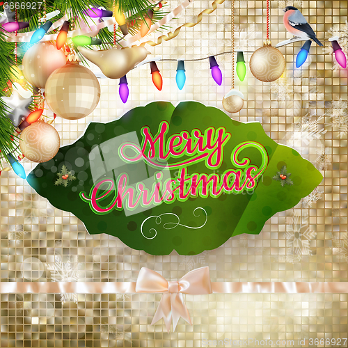 Image of Christmas decoration background. EPS 10