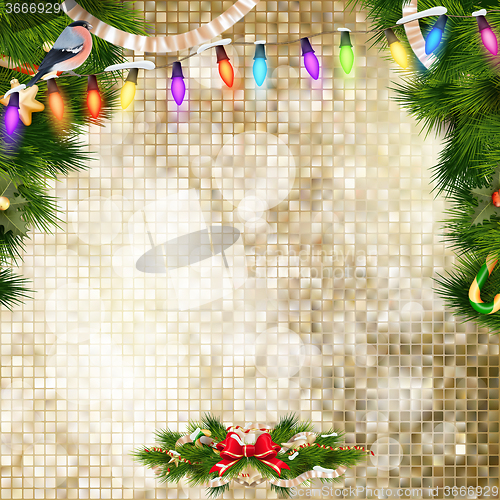 Image of Christmas bells Background. EPS 10