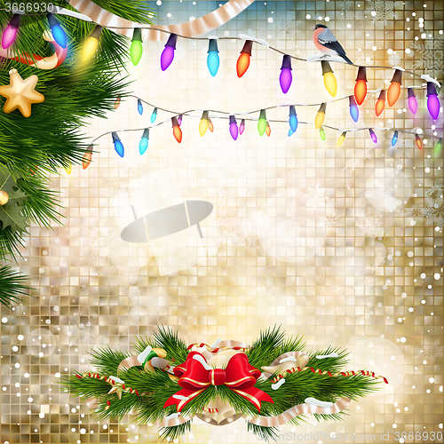 Image of Christmas bells Background. EPS 10
