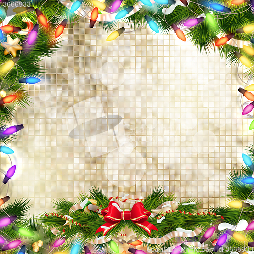 Image of Christmas bells Background. EPS 10