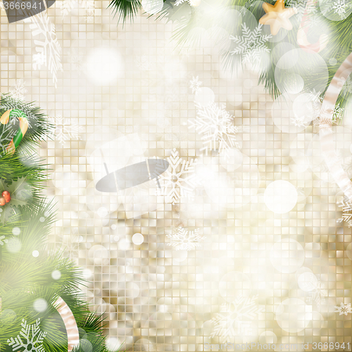 Image of Christmas greeting card. EPS 10