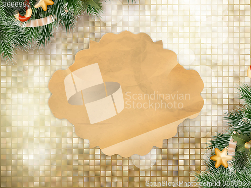 Image of Christmas greeting card. EPS 10
