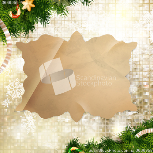 Image of Christmas greeting card. EPS 10