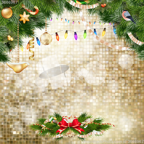 Image of Christmas decoration. EPS 10