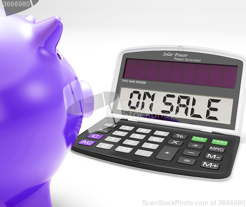 Image of On Sale Calculator Shows Price Cut And Savings