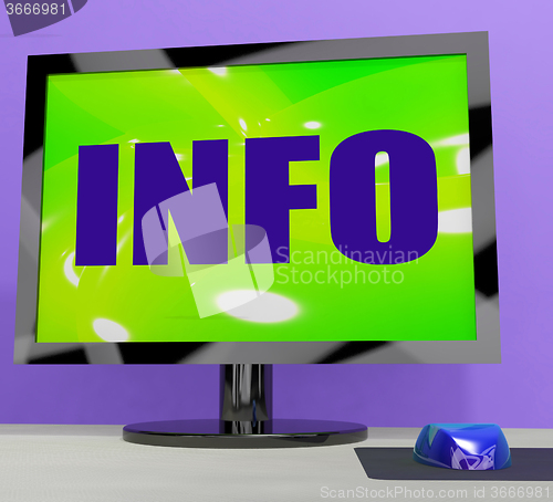 Image of Info On Monitor Means Knowledge Information And Assistance\r