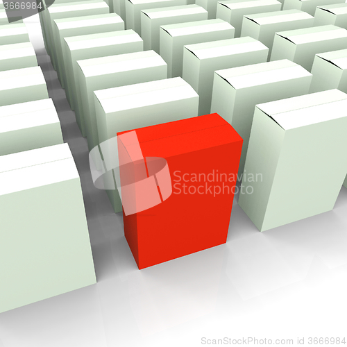 Image of Blank Box Copyspace Means Stand Out Leader Or Individual