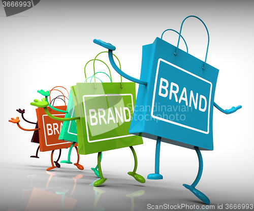 Image of Brand Bags Represent Brands, Marketing, and Labels