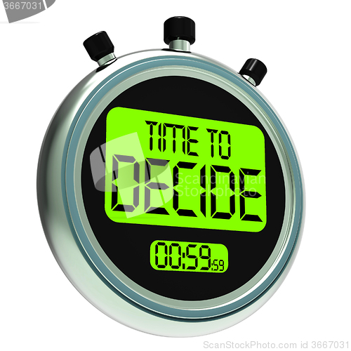 Image of Time To Decide Message Meaning Decision And Choice