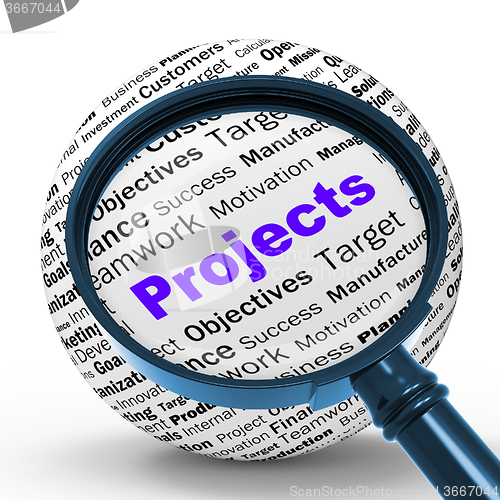 Image of Projects Magnifier Definition Means Programming Activities Or En