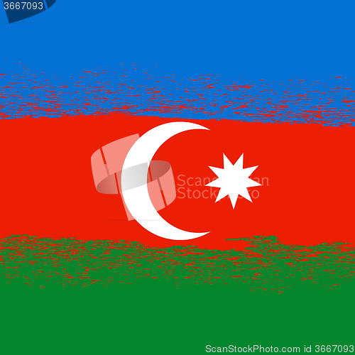 Image of Flag of Azerbaijan.