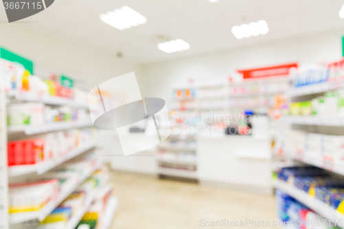 Image of pharmacy or drugstore room background