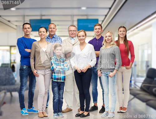 Image of group of smiling people