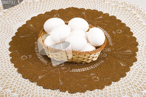Image of White Easter Eggs