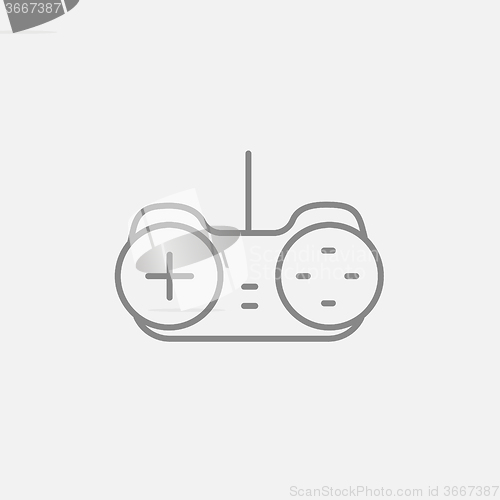 Image of Joystick line icon.