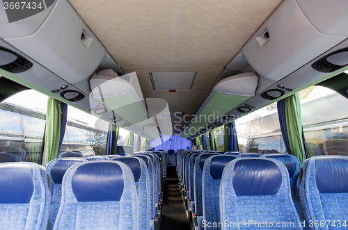 Image of travel bus interior