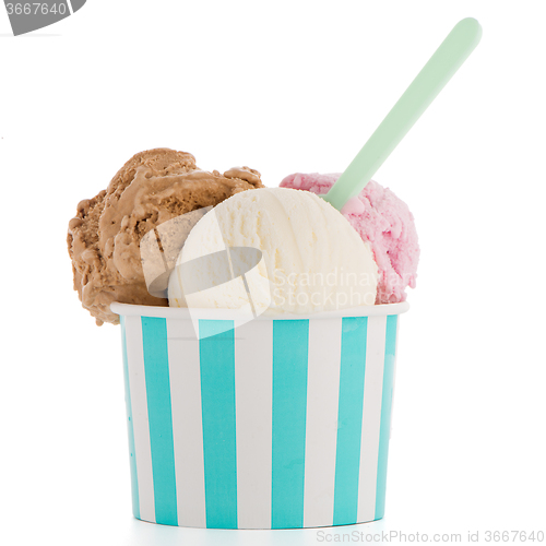 Image of Ice cream scoop in paper cup