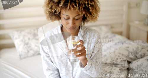 Image of Girl Drinks Fresh Water
