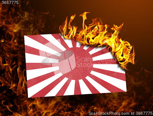 Image of Flag burning - Japan