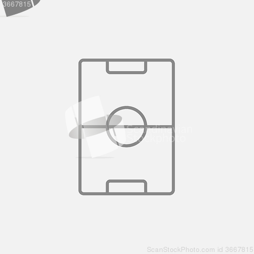 Image of Stadium layout line icon.