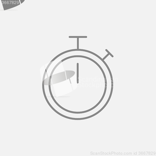 Image of Stopwatch line icon.