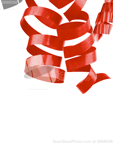 Image of Red Party Streamers