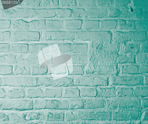 Image of Green Brick Background