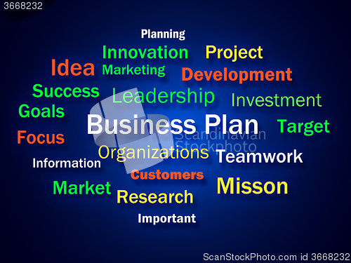 Image of Business Plan Shows Strategy Thinking Or Planning