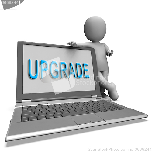 Image of Upgrade Laptop Means Improve Upgrading Or Updating