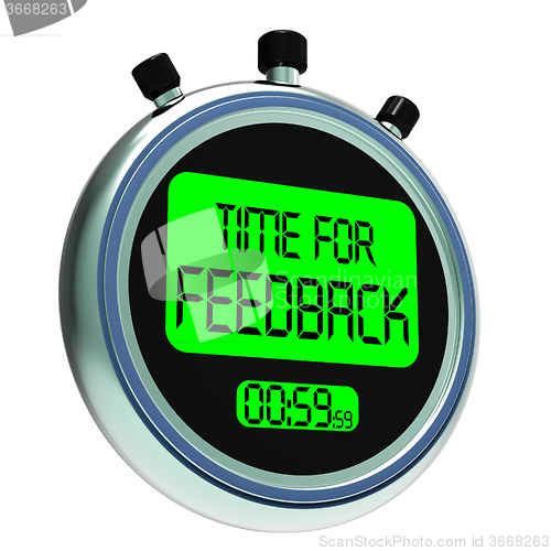 Image of Time For feedback Means Opinion Evaluation And Surveys