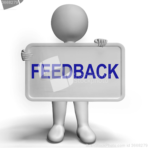 Image of Feedback Sign Shows Opinion Evaluation And Surveys