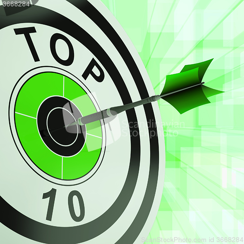 Image of Top Ten Target Shows Successful Ranking Award