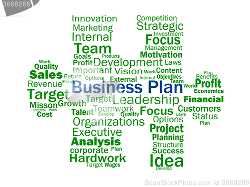 Image of Business Plan Shows Aims Strategy Plans Or Planning