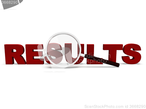 Image of Results Word Shows Scores Result Or Achievements