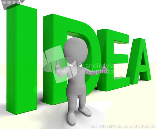 Image of Idea Word Shows Concept Thoughts And Creativity