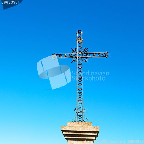 Image of  catholic     abstract sacred  cross in italy europe and the sky