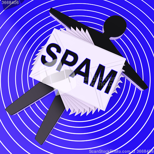 Image of Spam Target Shows Unwanted Electronic Mail Inbox