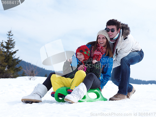 Image of winter family