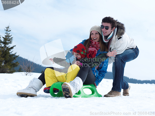 Image of winter family