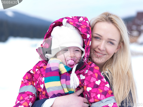 Image of family winter  portrait