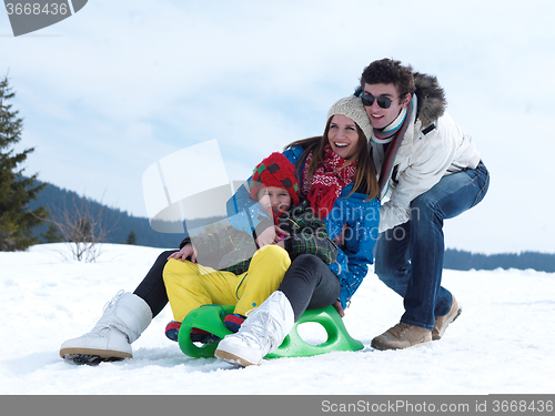 Image of winter family