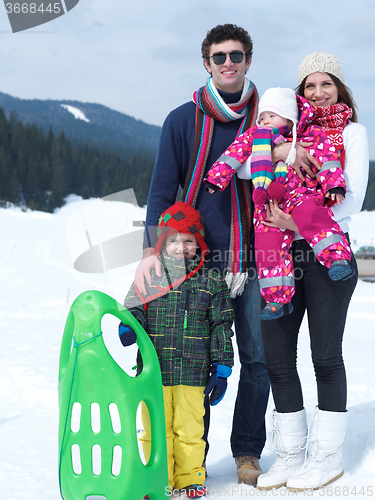 Image of winter family