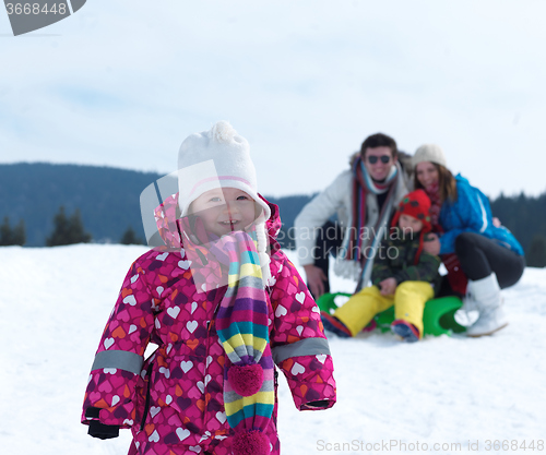 Image of winter family