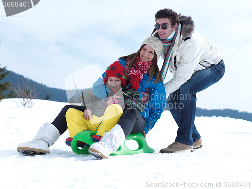 Image of winter family