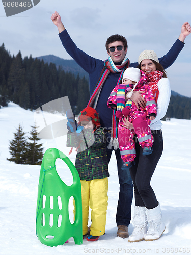 Image of winter family