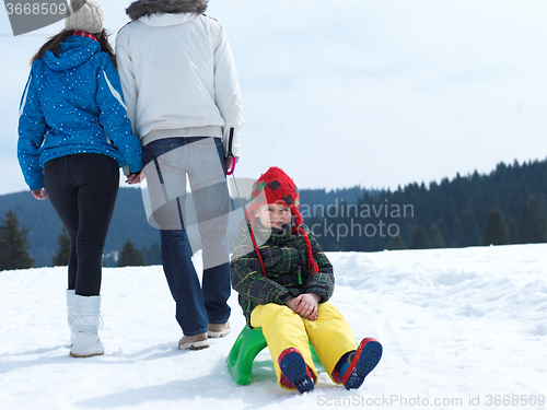 Image of winter family