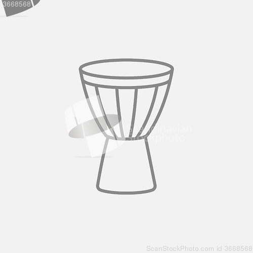 Image of Timpani line icon.